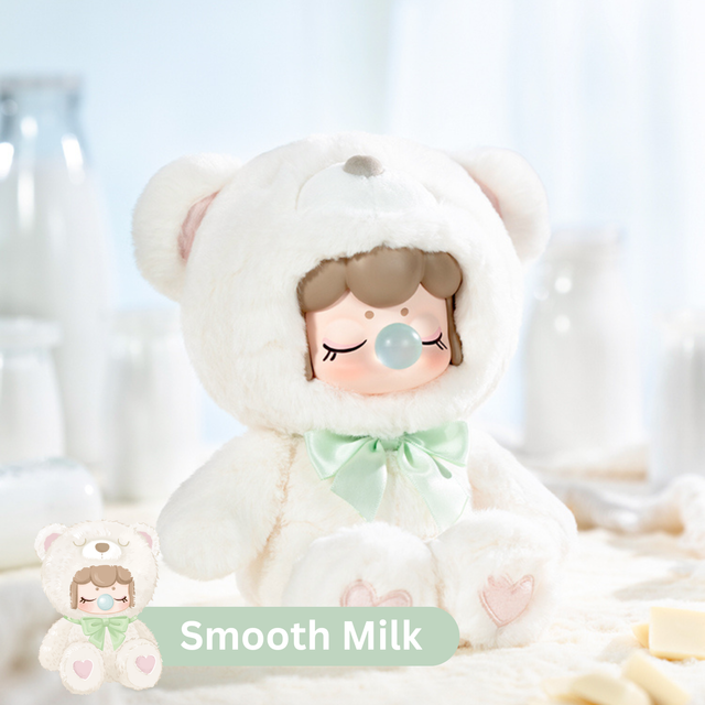 Colorful chocolate themed plush bear collection Rolife: Smooth Milk