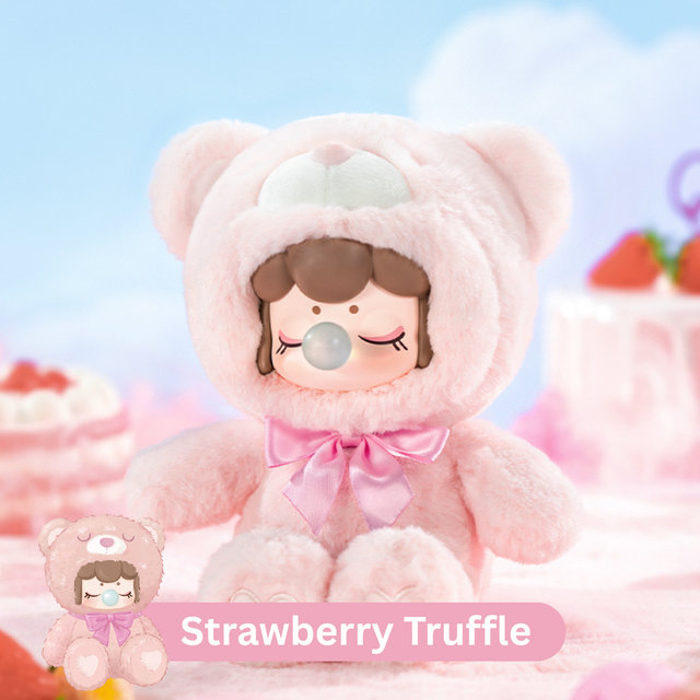 Colorful chocolate themed plush bear collection Rolife: Strawberry Truffle