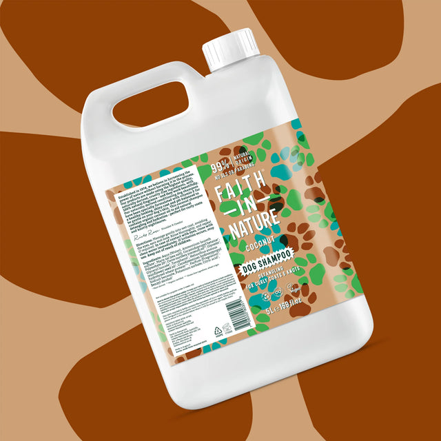 Natural coconut dog shampoo bulk buy refill bottle