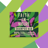 Natural lavender shampoo bar for balanced healthy-looking hair