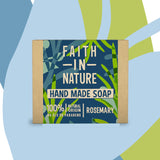 Natural rosemary vegan soap bar for hands and body