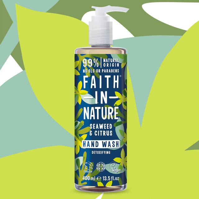 Natural hand wash with Scottish seaweed and citrus oils