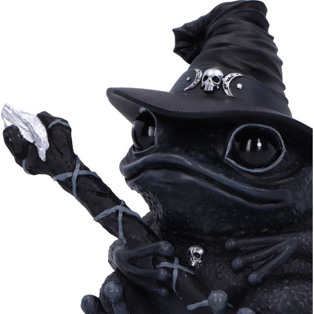 Nemesis Now Cult Cuties Asmoadeus Toad Figurine — close-up of the witch hat and toad face