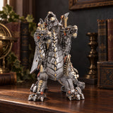 Nemesis Now Cogwork Trinity Steampunk Dragon Figurine (Small) — 15.4cm displayed in a dark gothic setting