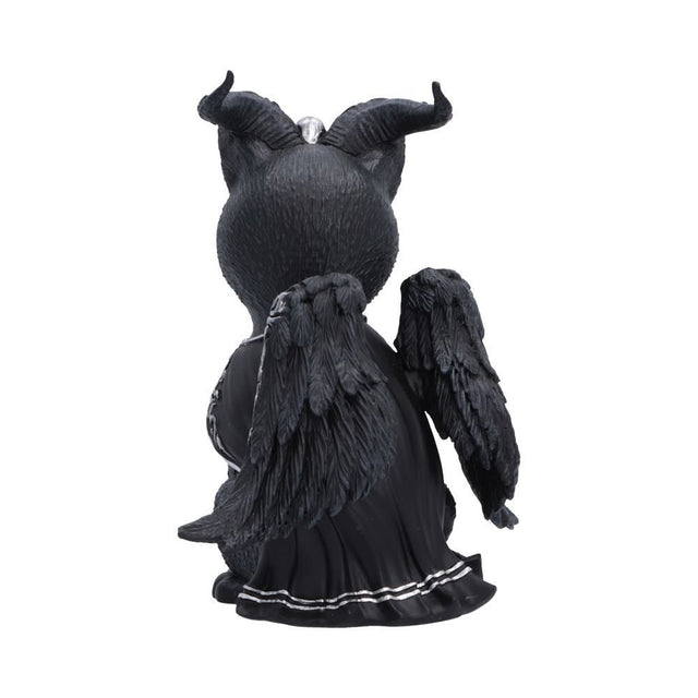 Nemesis Now Cult Cuties Halpurr Cat Figurine — rear view showing the cape and wings