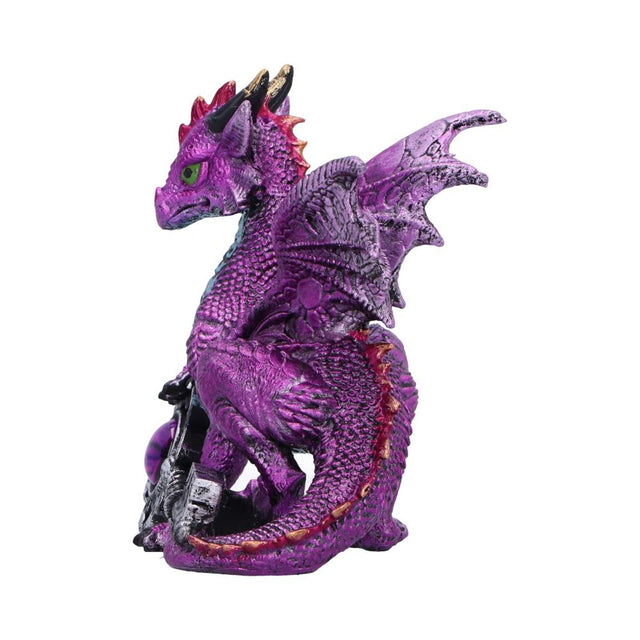 Nemesis Keeper of the Key purple dragon figurine alternate view