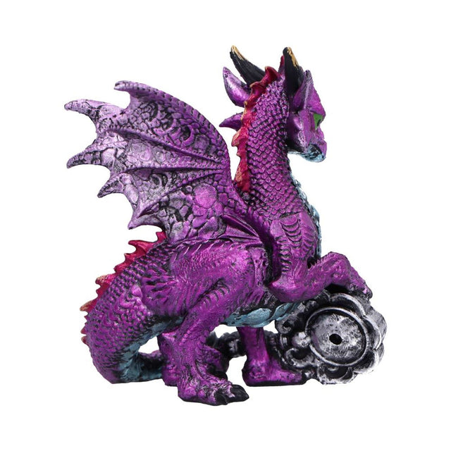 Nemesis Keeper of the Key purple dragon figurine alternate view