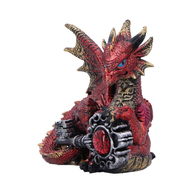Nemesis Keeper of the Key red dragon figurine alternate view