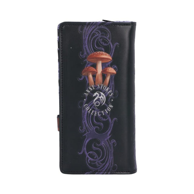 Nemesis Now Anne Stokes Mushroom Dragon Embossed Purse — reverse view showing mushroom artwork
