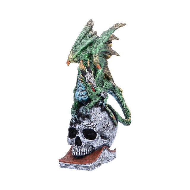 Nemesis Now Ignisars Rule Green Dragon Figurine — alternate three-quarter view