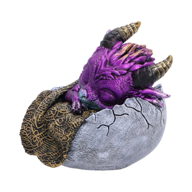 Nemesis purple dragon egg figurine alternate view