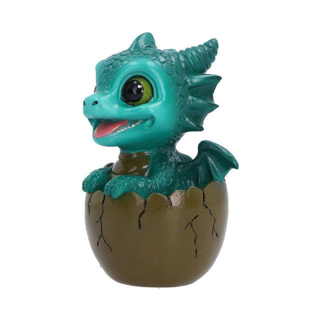 Nemesis Shellbound green baby dragon figurine alternate view