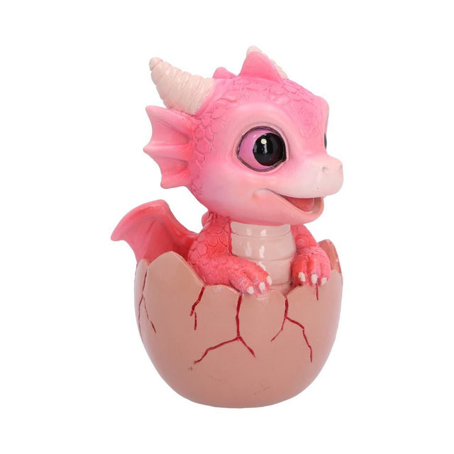 Nemesis Now Shellbound Pink Baby Dragon Figurine — opposite side view of the pink dragon