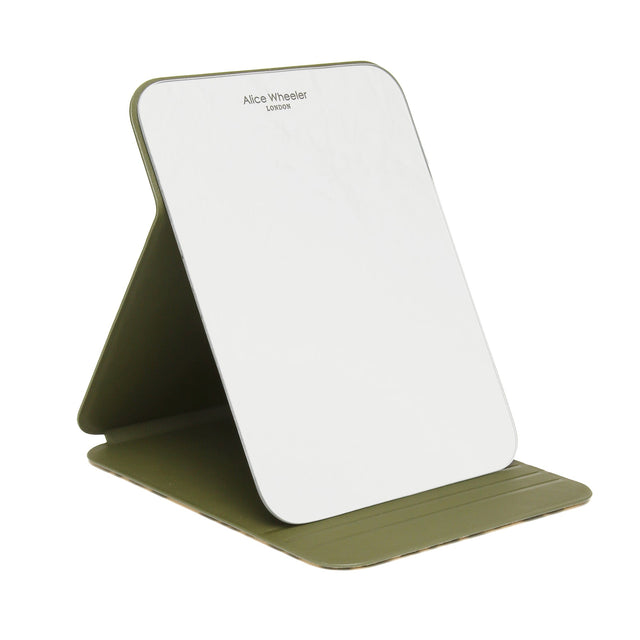 Alice Wheeler Folding Mirror - Olive Leopard