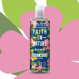Organic rosehip shower gel with floral rose fragrance