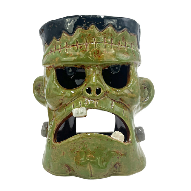 Patchwork monster tealight holder frankenstein style horror decor