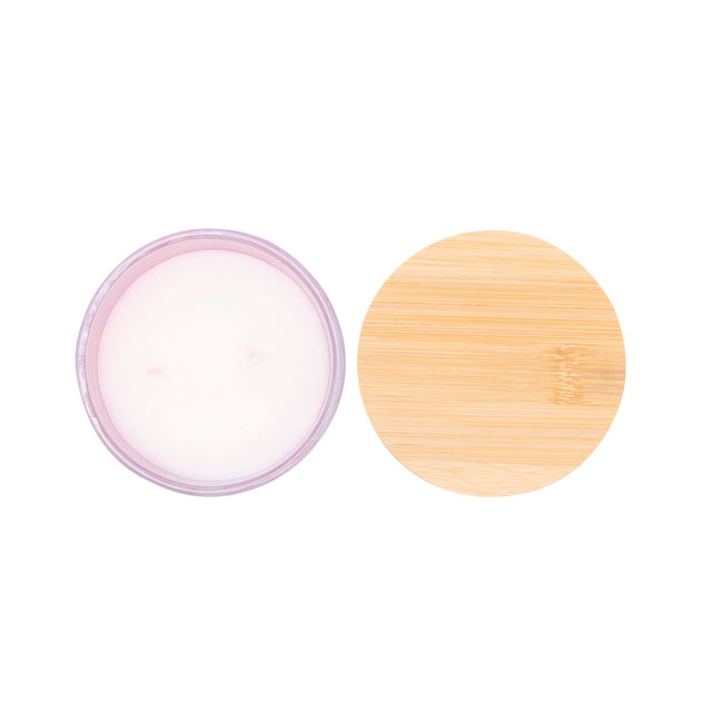 Pink Splosh 340g birthday candle with colourful sprinkle pattern