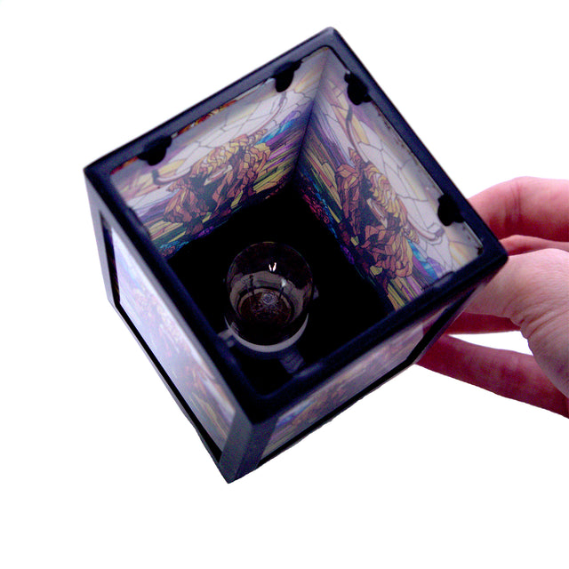 Plug in wax burner with soft ambient glow lighting effect
