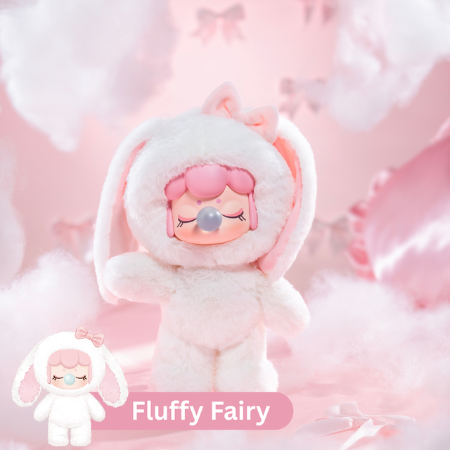 Poseable Rolife bunny plush doll with inner skeleton: Fluffy Fairy