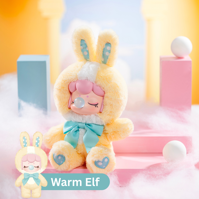 Poseable Rolife bunny plush doll with inner skeleton: Warm Elf