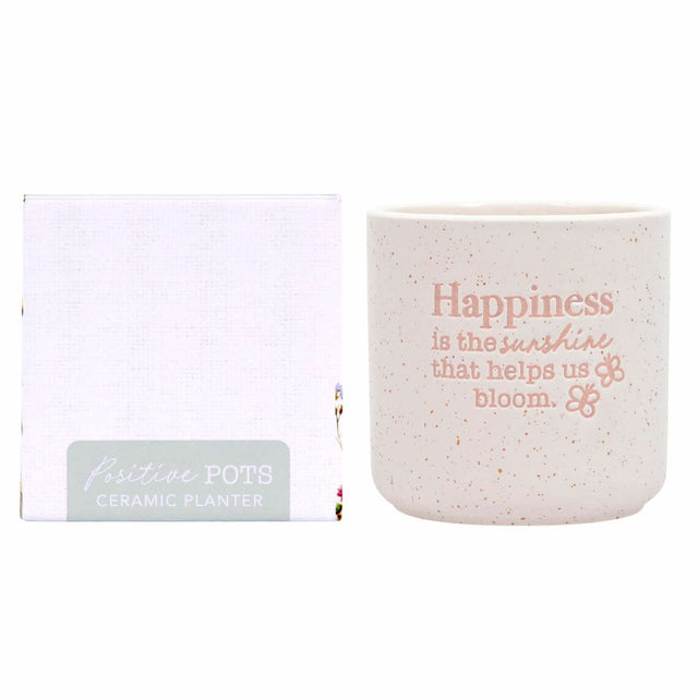 Splosh happiness positive pot in pastel ceramic