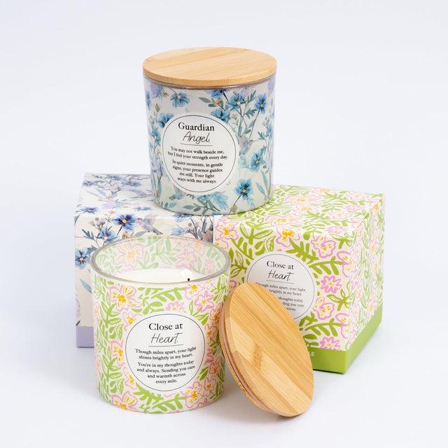 Splosh Guardian Angel remembrance candle suitable as a meaningful bereavement gift