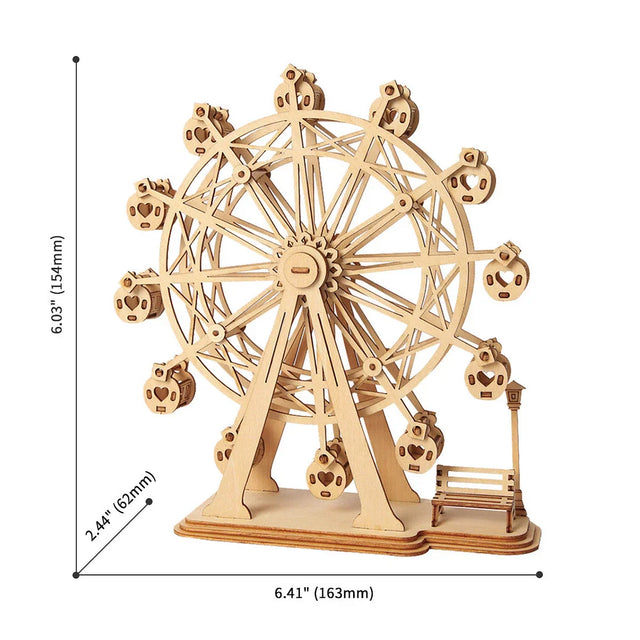 Rolife 3D puzzle miniature Ferris wheel dimensions