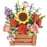 Robotime Rowood Wooden Bloom Box TW02H wooden flower kit