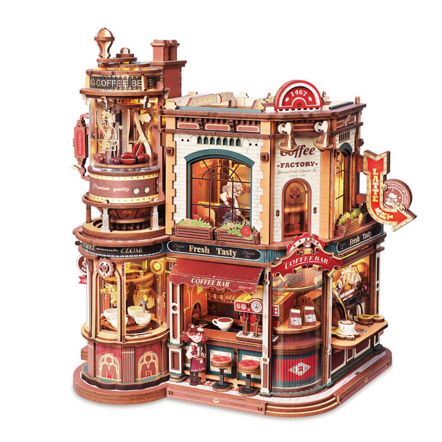 ROKR Dream Coffee Factory DIY Music Box EAB02
