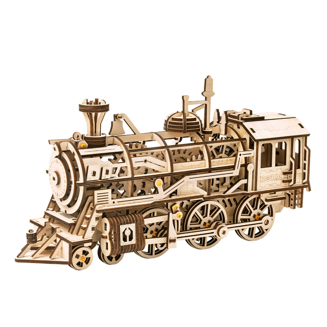 ROKR locomotive LK701 wooden mechanical puzzle