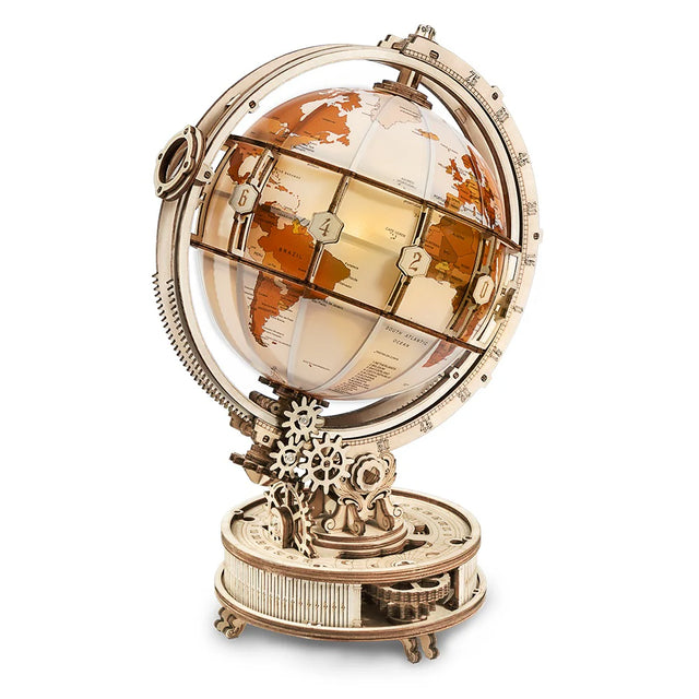 ROKR luminous globe 3D wooden puzzle ST003