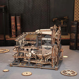 ROKR models mechanical marble run wooden kit
