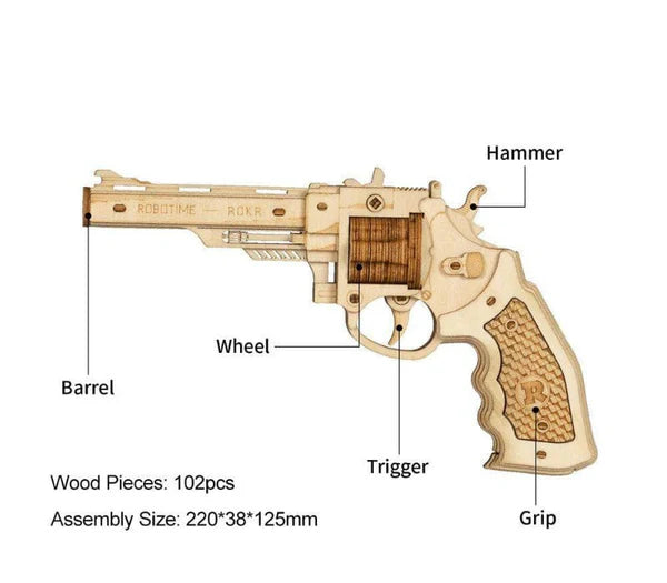 ROKR models revolver rubber band shooter diagram