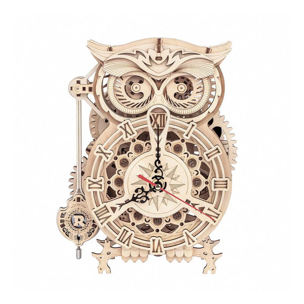 ROKR Owl Clock mechanical wooden puzzle LK503