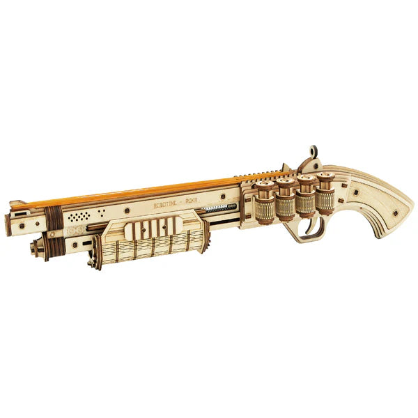 ROKR Terminator M870 wooden puzzle model kit