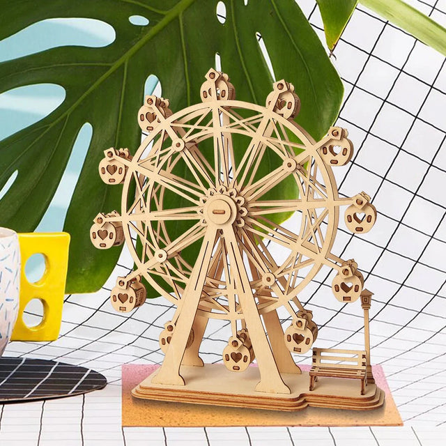 Rolife kits UK Ferris wheel wooden model lifestyle