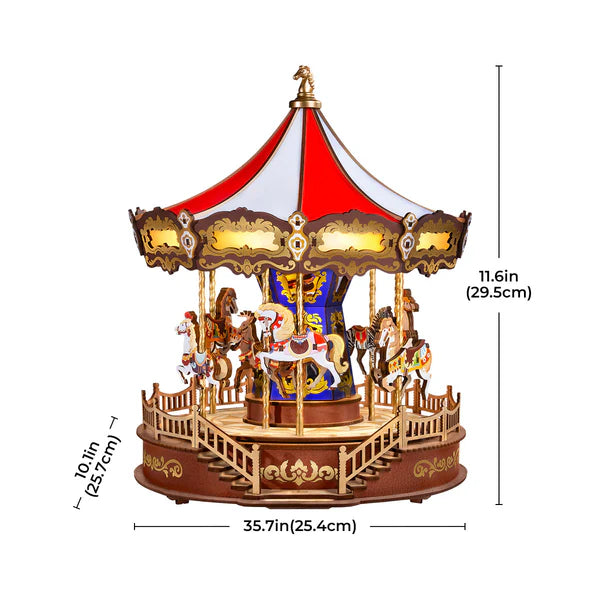 Rolife carousel LED musical display puzzle dimensions