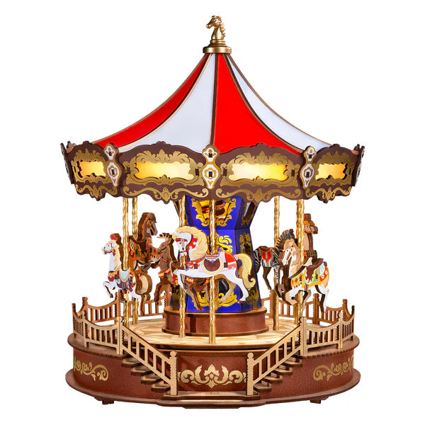 Rolife Classic Carousel wooden puzzle with lights