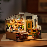 Rolife Cozy Kitchen miniature house with warm LED lighting