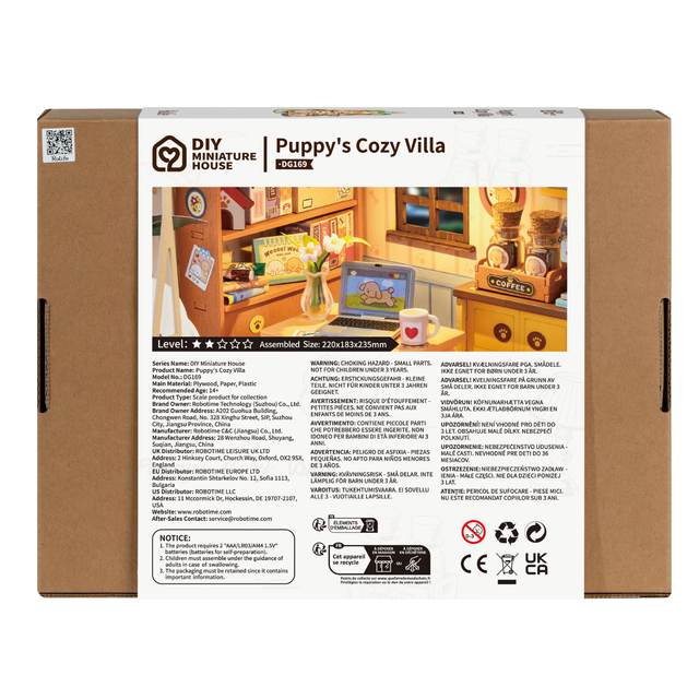 Rolife DG169 wooden miniature house model kit for adults