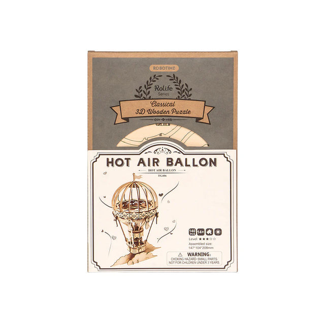 Rolife hot air balloon 3D wooden puzzle TG406 packaging