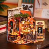 Rolife kits Cheers Bar & Dining miniature house illuminated interior display