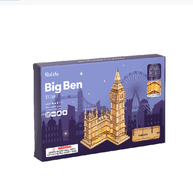 Robotime Rolife Big Ben wooden model