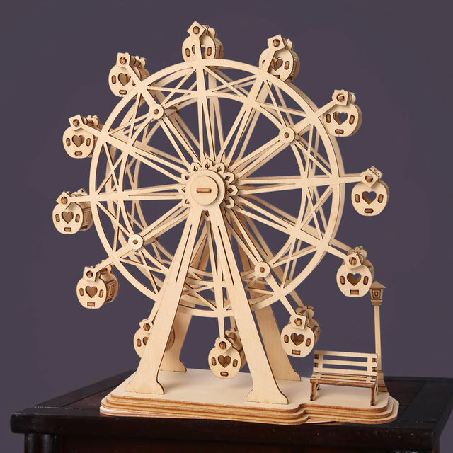 Robotime Rolife Ferris wheel DIY kit lifestyle