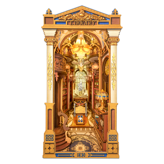 Rolife Library of Wonders book nook DIY 3D puzzle kit TGB16