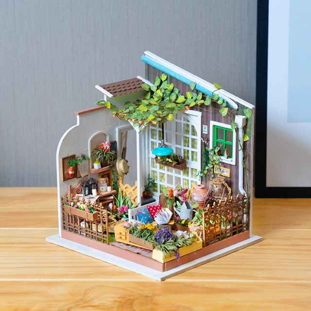 Rolife Miller’s Garden DIY miniature house kit DG108 garden scene lifestyle