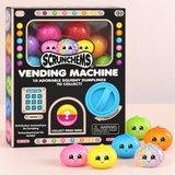 Scrunchems vending machine with colourful dumpling squishies