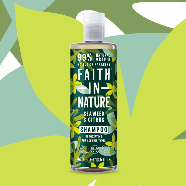 Seaweed shampoo for oily hair and scalp care