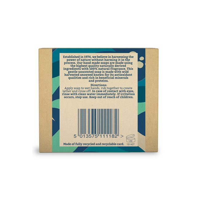 Seaweed soap bar for sensitive skin with natural ingredients