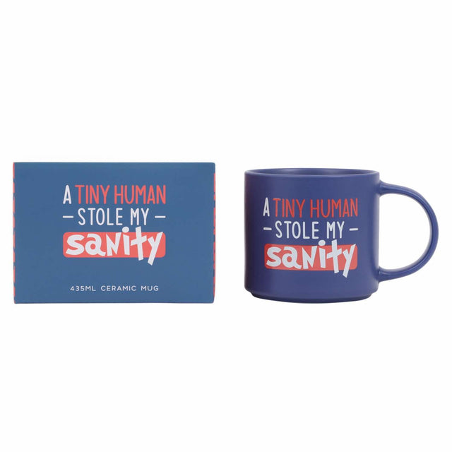 Splosh Cheeky Mug Sanity with colourful gift box – funny novelty mug for mums, dads or friends.